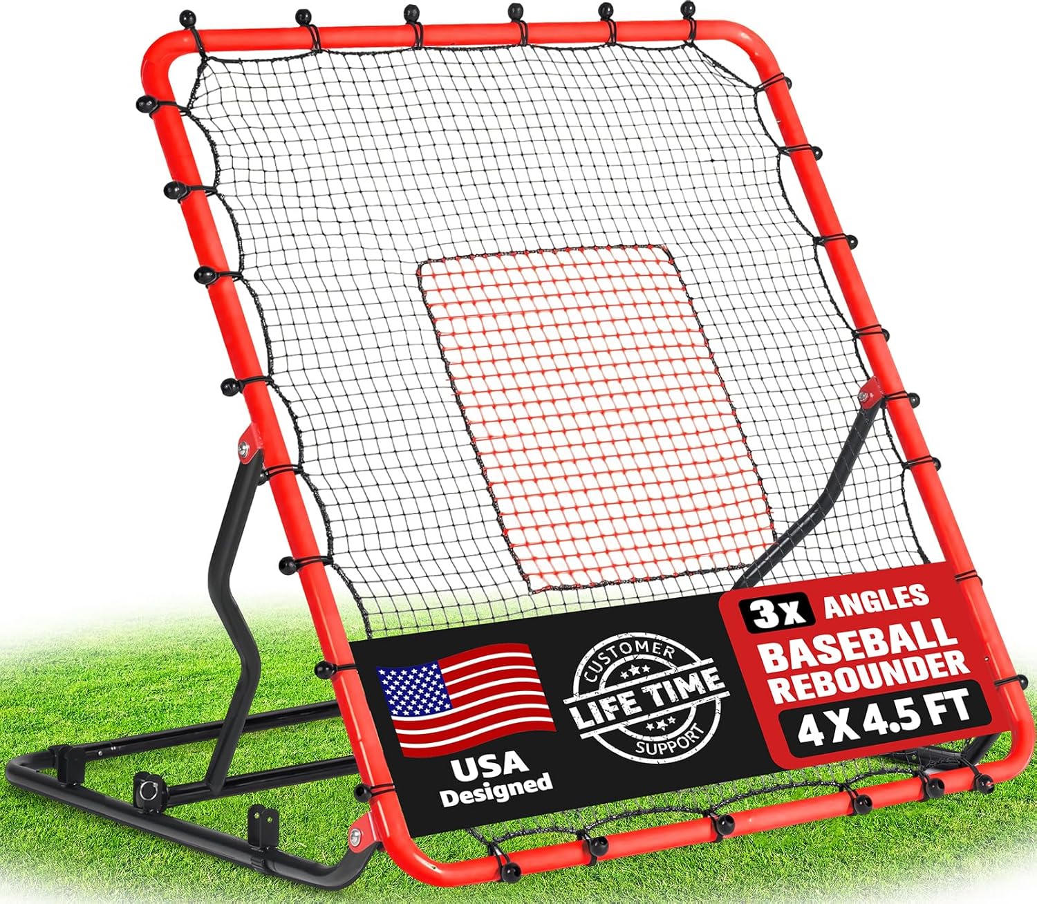 Fly Line - Baseball Rebounder Net, 3/5 Adjustable Angles