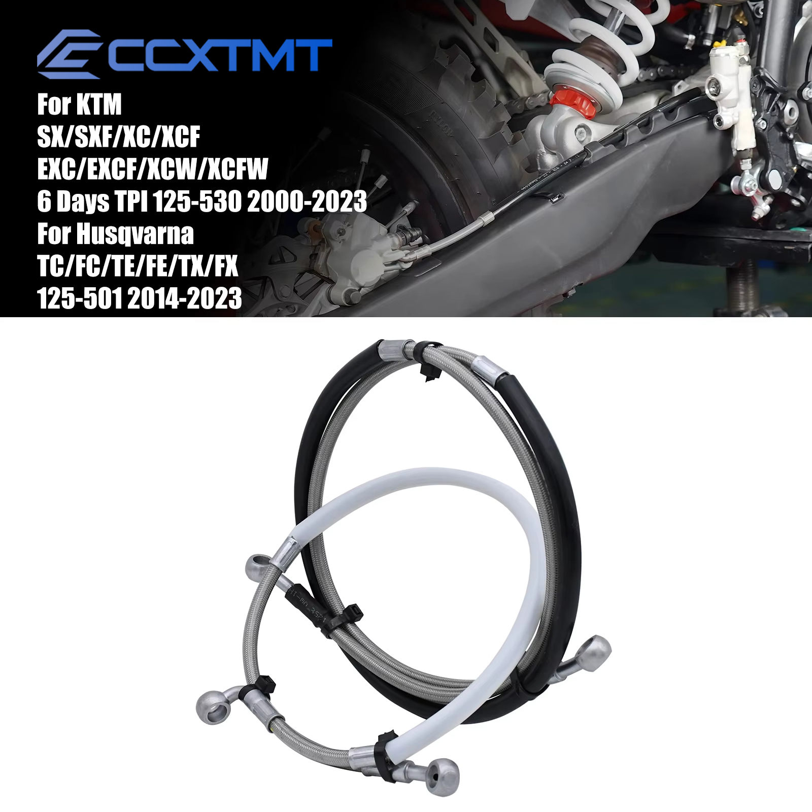 Motorcycle 10mm Front And Rear - Braided Line recension och pris
