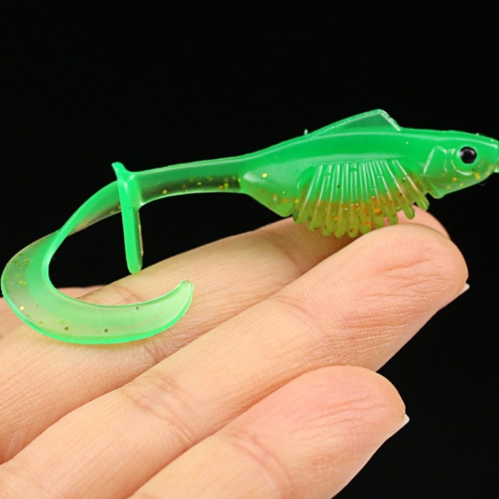 10PCS PVC Fishing Soft Lures 6 - Ice Fishing Line recension och pris