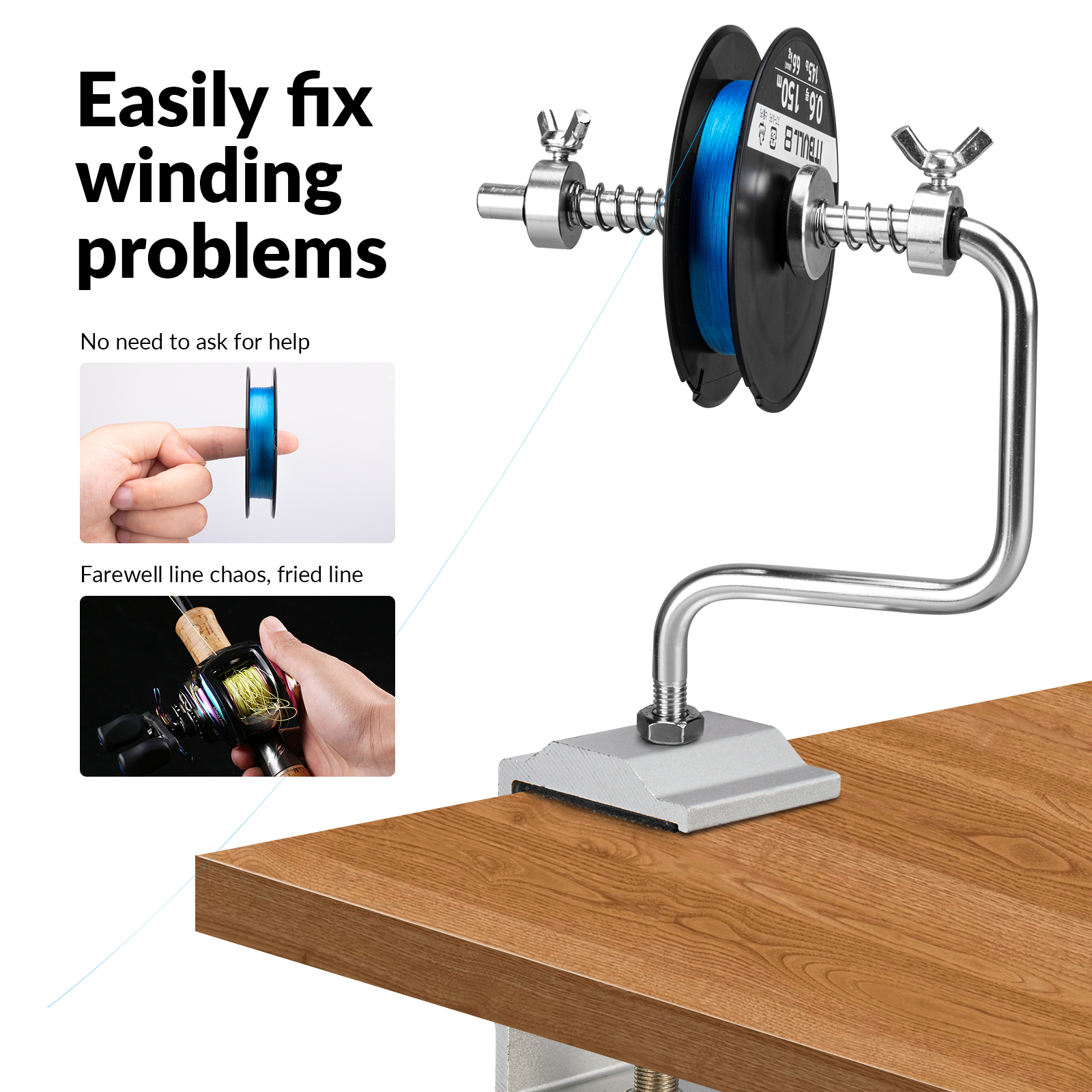 1pcs Portable Aluminum Fishing - Fishing Line Spool recension och pris