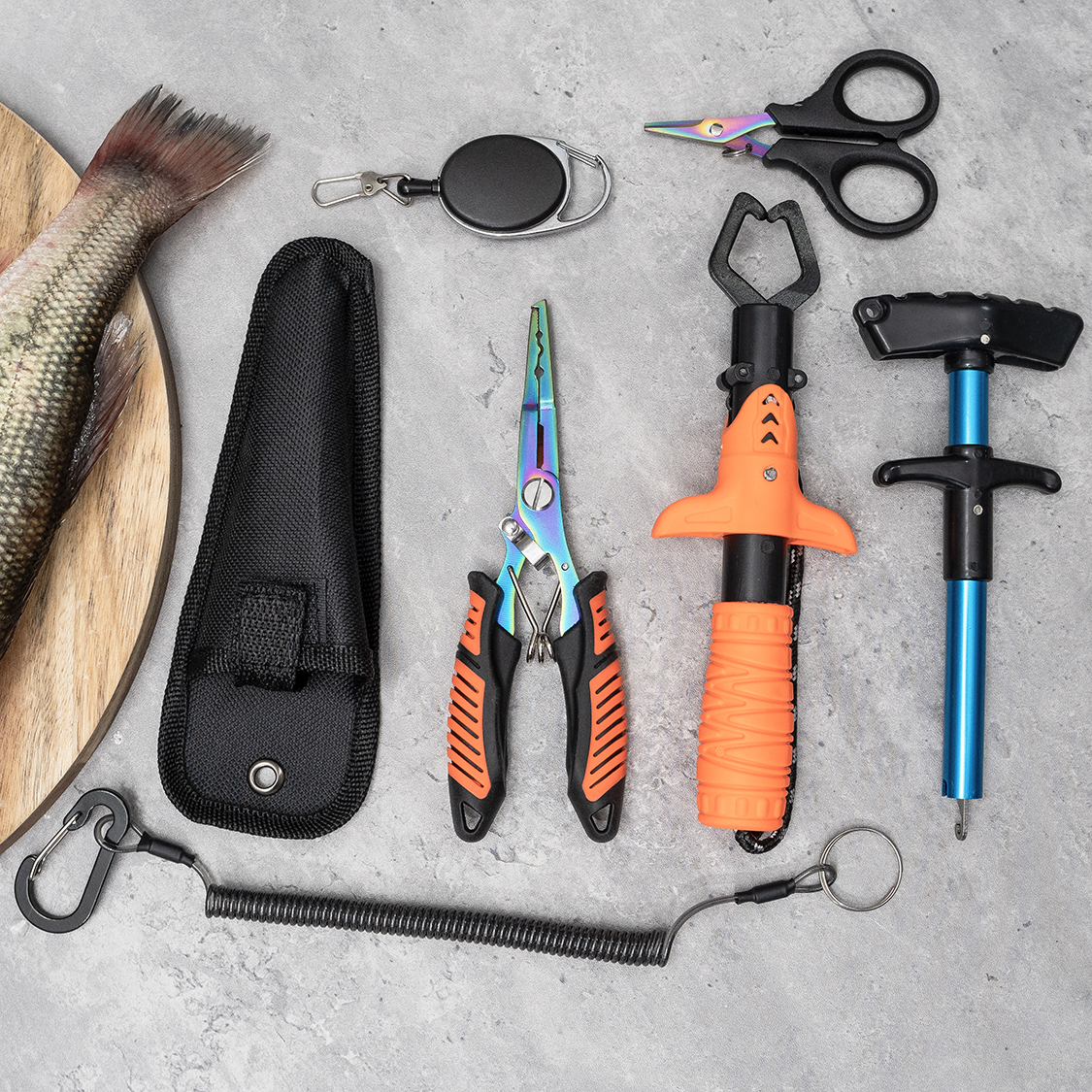 7-piece fishing tool set, prof - Saltwater Line recension och pris