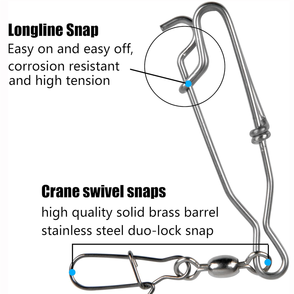 5Pcs Decoy Long Line Clips Lon - Saltwater Line recension och pris