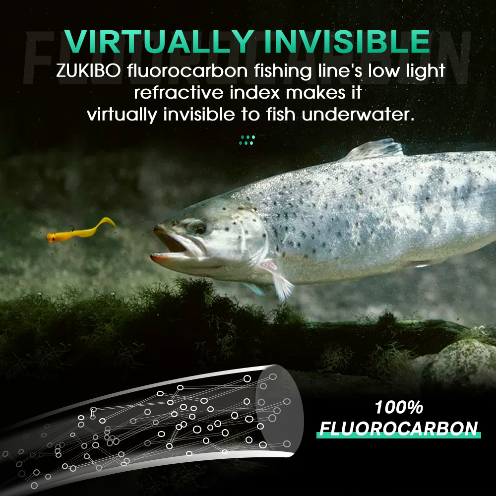 ZUKIBO 100% Fluorocarbon Fishi - Fluorocarbon Line recension och pris